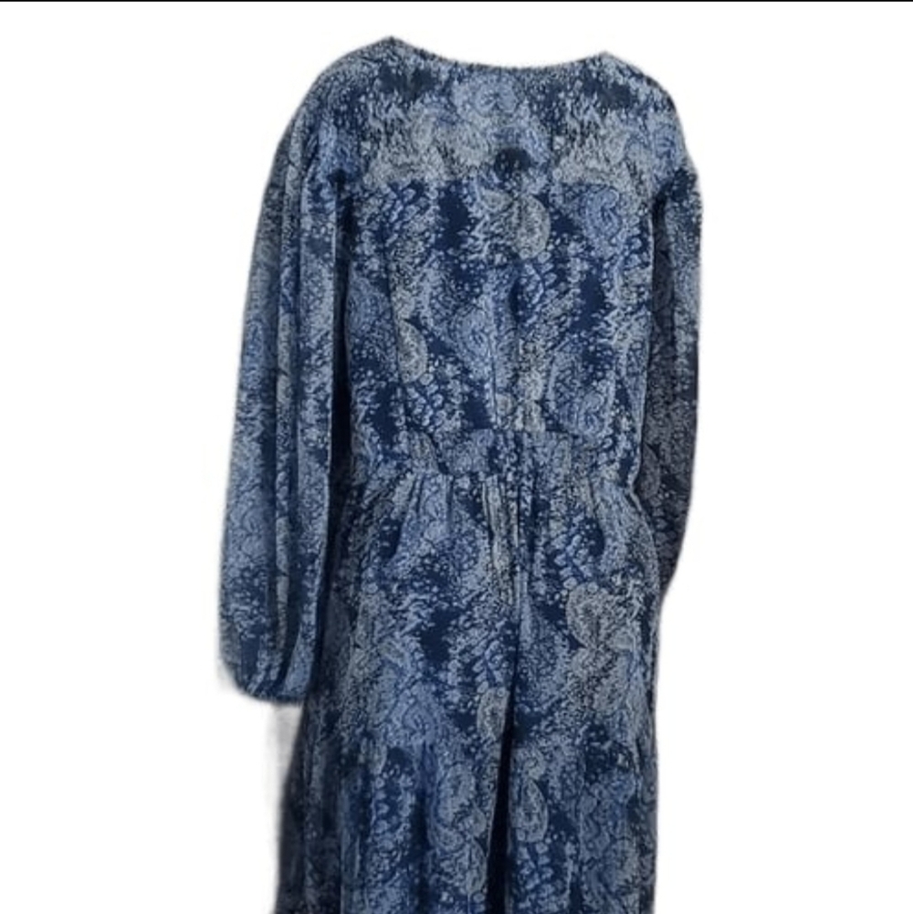 NWT Joie Parisian Paisley Printed Blue Boho Dress Size XXL - Picture 7 of 13